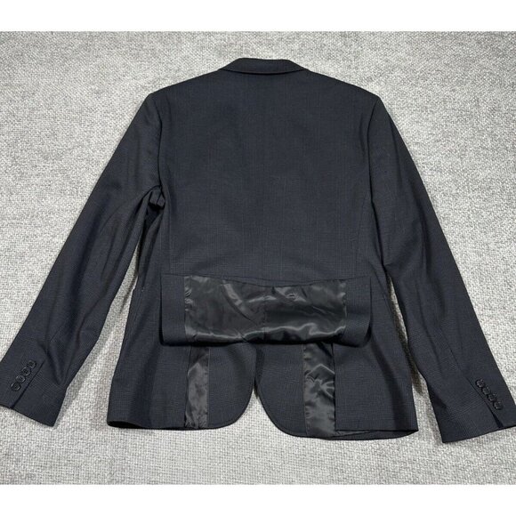 ASOS Blazer Mens 42 Black Glen Plaid Stretch Sport Coat NEW - Picture 4 of 15